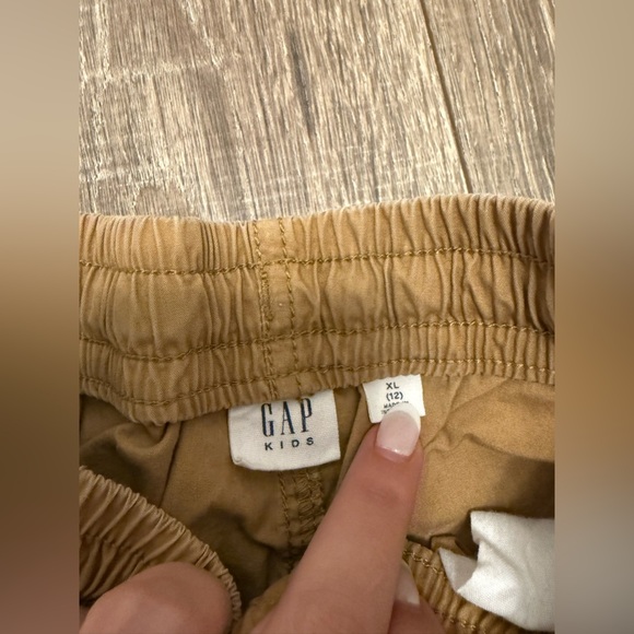 Gap Kids Boys Khaki Drawstring Shorts Size XL 12 - Picture 2 of 3